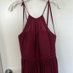Burgundy Azazie Bridesmaid Dress